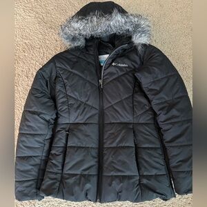 Girls Columbia jacket sz L (10/12) euc